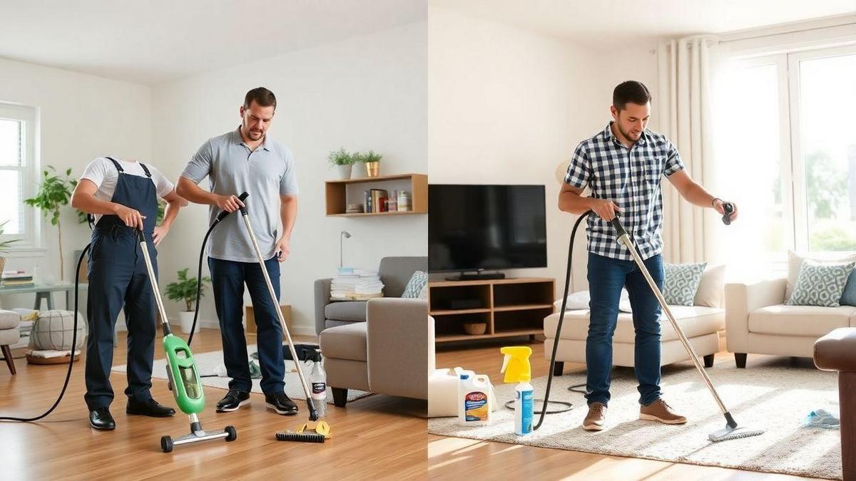 Cleaning Efficiency Comparison: Professional vs DIY